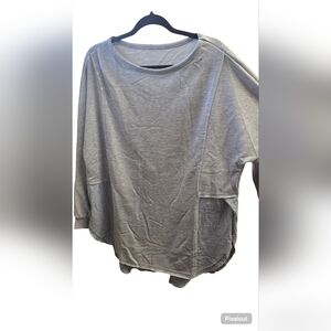 high low raw edge light blue and gray 3x